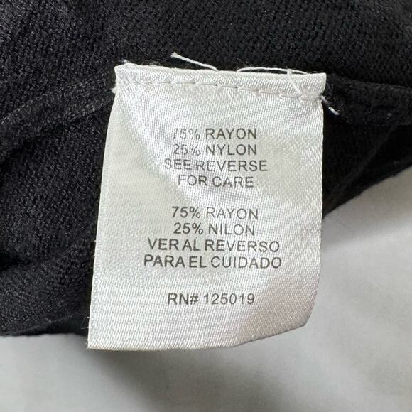 JOSEPH A. / black bell sleeve scoop neck sweater / S - Picture 5 of 7